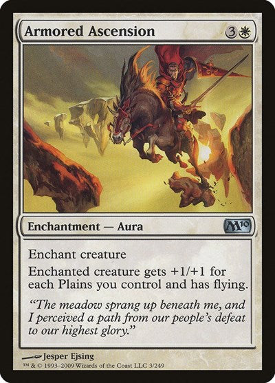 2009 Magic: The Gathering: Magic 2010 (M10) (M10) - Armored Ascension (#3, Uncommon) (, Near Mint)
