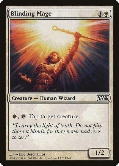 2009 Magic: The Gathering: Magic 2010 (M10) (M10) - Blinding Mage (#5, Common) (, Near Mint)