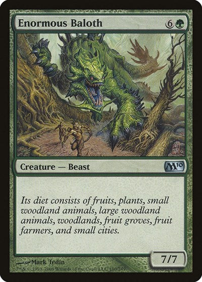 2009 Magic: The Gathering: Magic 2010 (M10) (M10) - Enormous Baloth (#180, Uncommon) (, Near Mint)