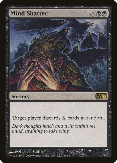 2009 Magic: The Gathering: Magic 2010 (M10) (M10) - Mind Shatter (#106, Rare) (, Near Mint)
