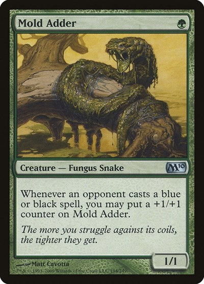 2009 Magic: The Gathering: Magic 2010 (M10) (M10) - Mold Adder (#194, Uncommon) (, Near Mint)