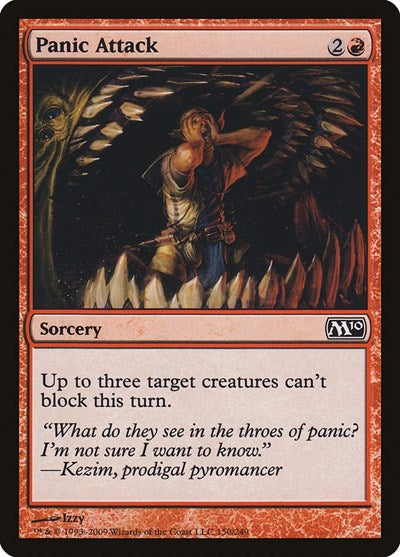 2009 Magic: The Gathering: Magic 2010 (M10) (M10) - Panic Attack (#150, Common) (, Near Mint)