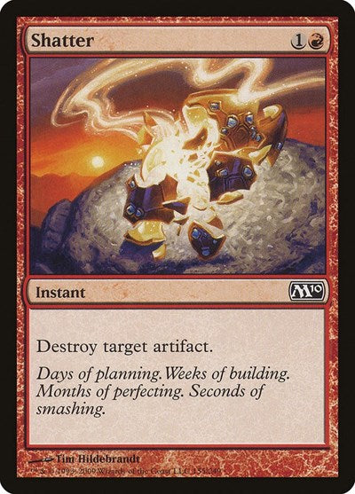 2009 Magic: The Gathering: Magic 2010 (M10) (M10) - Shatter (#155, Common) (, Near Mint)