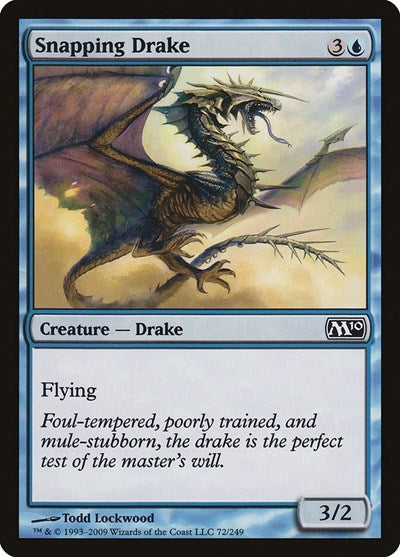 2009 Magic: The Gathering: Magic 2010 (M10) (M10) - Snapping Drake (#72, Common) (, Near Mint)