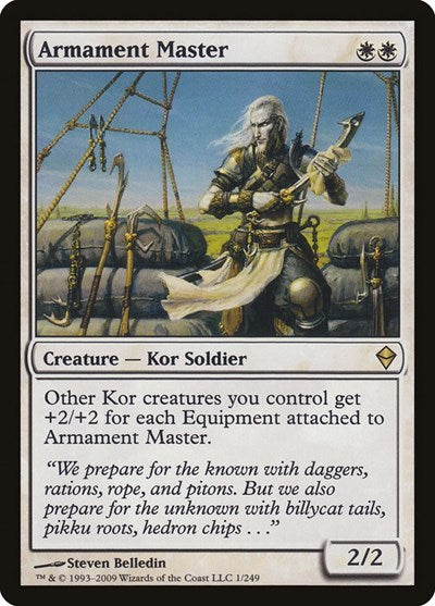 2009 Magic: The Gathering: Zendikar (ZEN) - Armament Master (#1, Rare) (Foil, Near Mint)