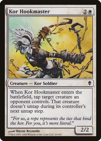 2009 Magic: The Gathering: Zendikar (ZEN) - Kor Hookmaster (#20, Common) (, Near Mint)