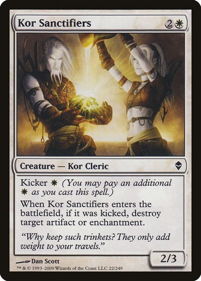 2009 Magic: The Gathering: Zendikar (ZEN) - Kor Sanctifiers (#22, Common) (, Near Mint)