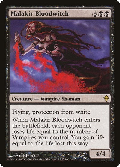 2009 Magic: The Gathering: Zendikar (ZEN) - Malakir Bloodwitch (#100, Rare) (, Near Mint)
