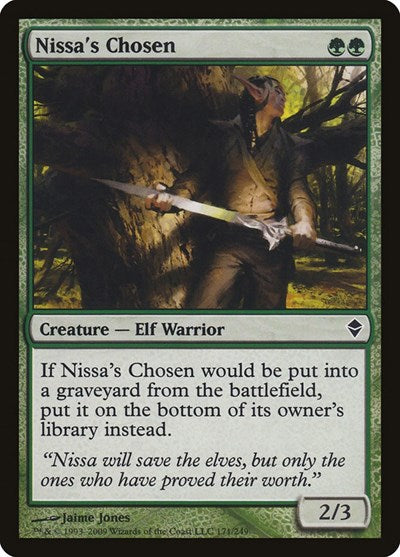 2009 Magic: The Gathering: Zendikar (ZEN) - Nissas Chosen (#171, Common) (, Lightly Played)