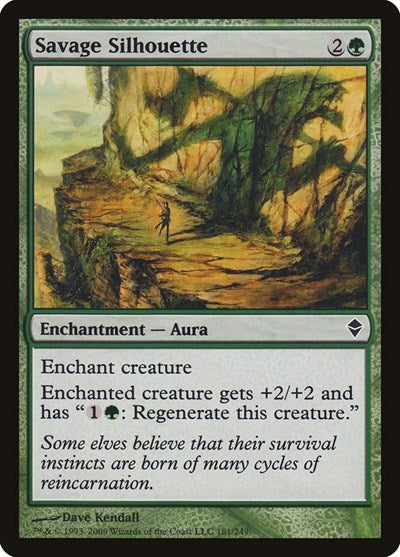 2009 Magic: The Gathering: Zendikar (ZEN) - Savage Silhouette (#181, Common) (, Near Mint)