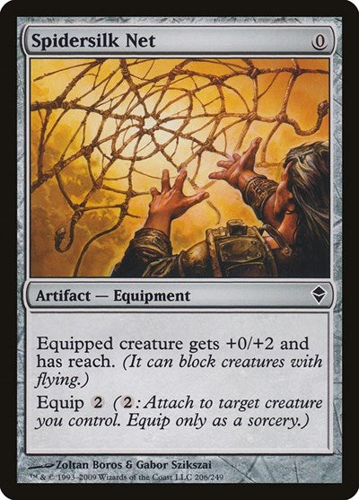 2009 Magic: The Gathering: Zendikar (ZEN) - Spidersilk Net (#206, Common) (, Lightly Played)