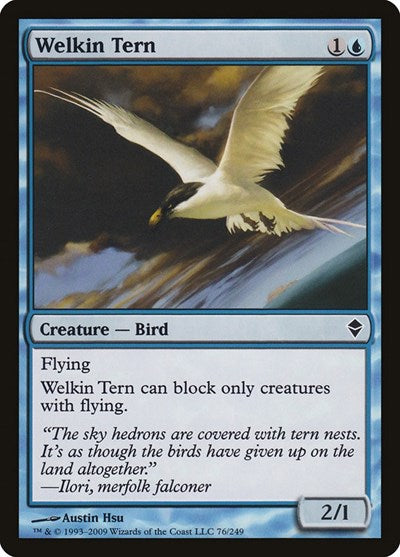 2009 Magic: The Gathering: Zendikar (ZEN) - Welkin Tern (#76, Common)