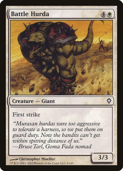 2010 Magic: The Gathering: Worldwake (WWK) - Battle Hurda (#4, Common) (, Near Mint)