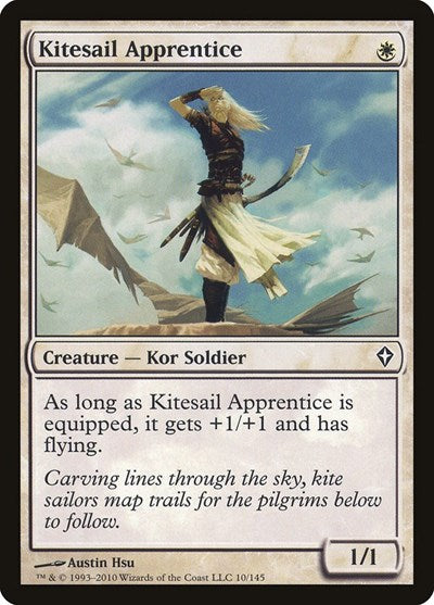 2010 Magic: The Gathering: Worldwake (WWK) - Kitesail Apprentice (#10, Common)