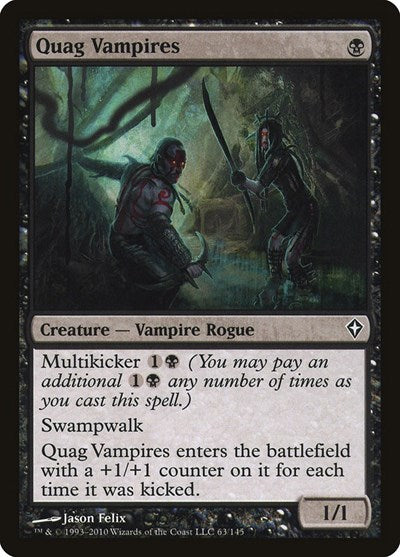 2010 Magic: The Gathering: Worldwake (WWK) - Quag Vampires (#63, Common) (, Lightly Played)