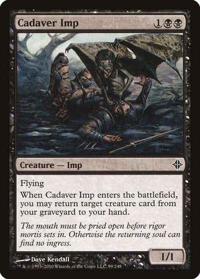 2010 Magic: The Gathering: Rise of the Eldrazi (ROE) - Cadaver Imp (#99, Common) (, Lightly Played)