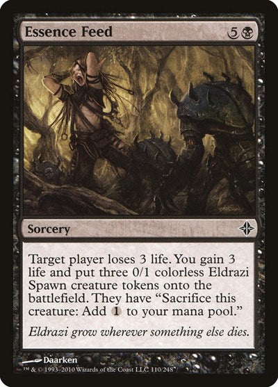 2010 Magic: The Gathering: Rise of the Eldrazi (ROE) - Essence Feed (#110, Common) (, Near Mint)