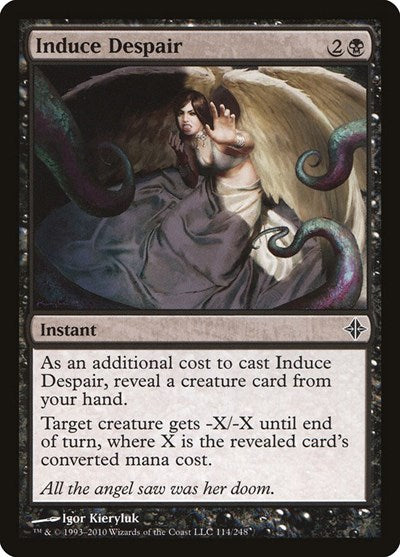 2010 Magic: The Gathering: Rise of the Eldrazi (ROE) - Induce Despair (#114, Common) (, Near Mint)