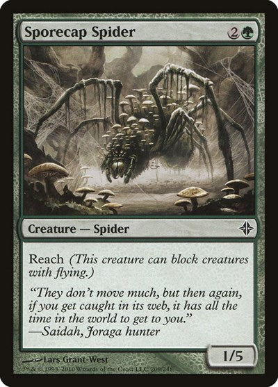 2010 Magic: The Gathering: Rise of the Eldrazi (ROE) - Sporecap Spider (#209, Common)