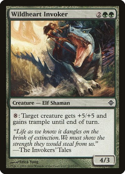 2010 Magic: The Gathering: Rise of the Eldrazi (ROE) - Wildheart Invoker (#213, Common) (, Near Mint)
