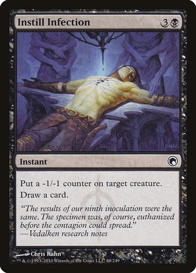 2010 Magic: The Gathering: Scars of Mirrodin (SOM) - Instill Infection (#68, Common) (, Near Mint)