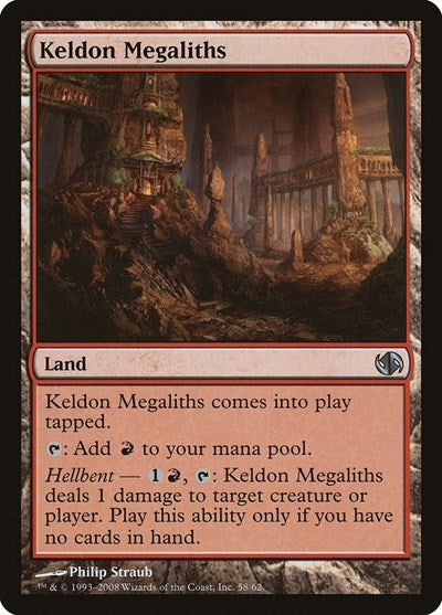 2008 Magic: The Gathering: Duel Decks: Jace vs. Chandra (DD2) - Keldon Megaliths (#58, Uncommon) (, Lightly Played)