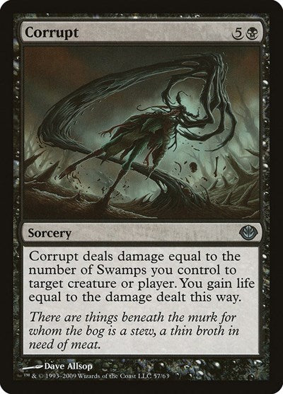 2009 Magic: The Gathering: Duel Decks: Garruk vs. Liliana (DDD) - Corrupt (#57, Uncommon) (, Near Mint)
