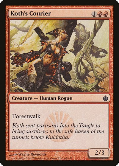 2011 Magic: The Gathering: Mirrodin Besieged (MBS) - Koths Courier (#68, Common)