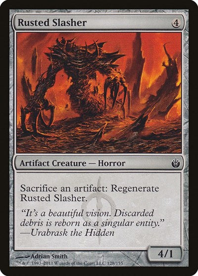 2011 Magic: The Gathering: Mirrodin Besieged (MBS) - Rusted Slasher (#128, Common) (, Near Mint)