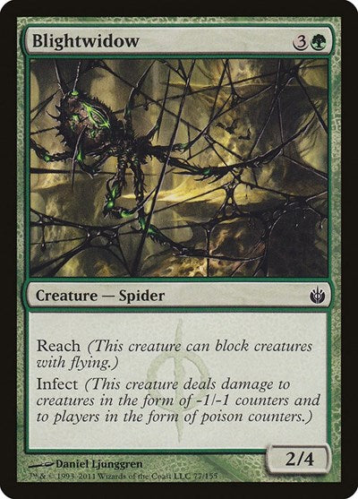 2011 Magic: The Gathering: Mirrodin Besieged (MBS) - Blightwidow (#77, Common) (, Near Mint)