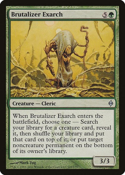 2011 Magic: The Gathering: New Phyrexia (NPH) - Brutalizer Exarch (#105, Uncommon) (, Near Mint)