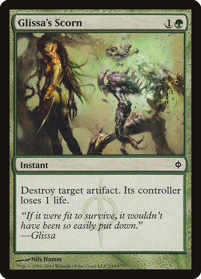 2011 Magic: The Gathering: New Phyrexia (NPH) - Glissas Scorn (#110, Common)