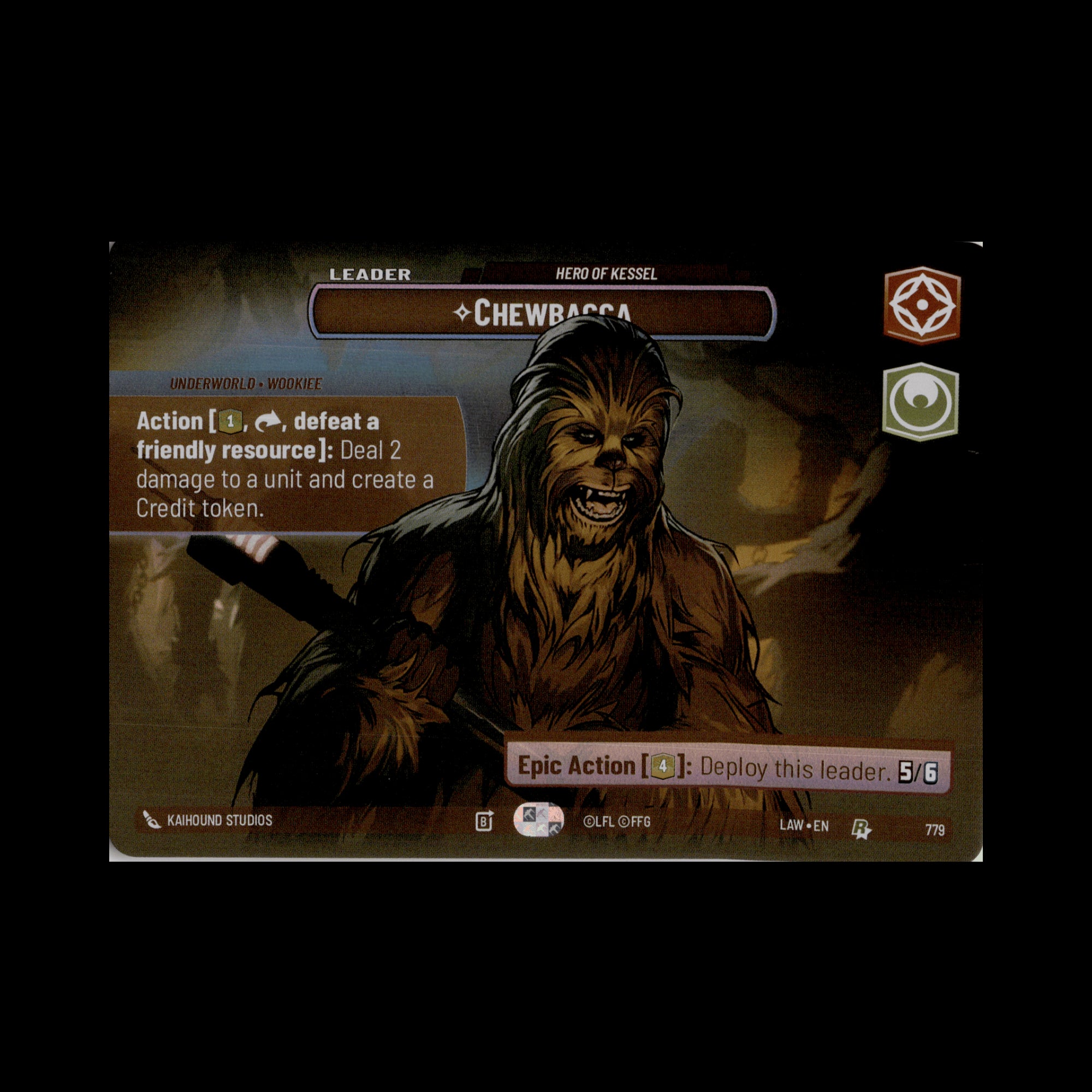 Chewbacca - Hero of Kessel (Showcase) (Back)