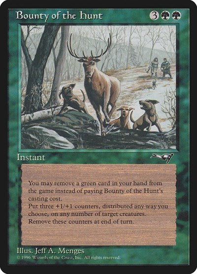 1996 Magic: The Gathering: Alliances (ALL) - Bounty of the Hunt (#85, Uncommon) (, Lightly Played)