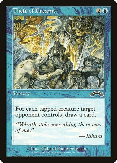 1998 Magic: The Gathering: Exodus (EXO) - Theft of Dreams (#49, Common) (, Lightly Played)