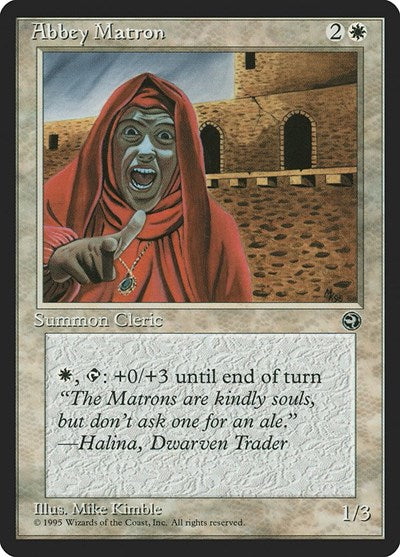1995 Magic: The Gathering: Homelands (HML) - Abbey Matron (#2a, Common) (, Near Mint)