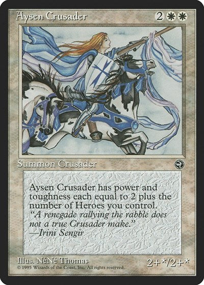 1995 Magic: The Gathering: Homelands (HML) - Aysen Crusader (#4, Rare) (, Near Mint)