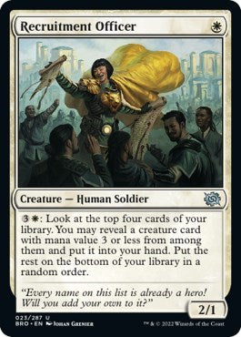 2022 Magic: The Gathering: The Brothers' War (BRO) - Recruitment Officer (#23, Uncommon) (, Near Mint)