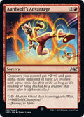 2022 Magic: The Gathering: Unfinity (UNF) - Aardwolfs Advantage (#97, Common) (Foil, Near Mint)