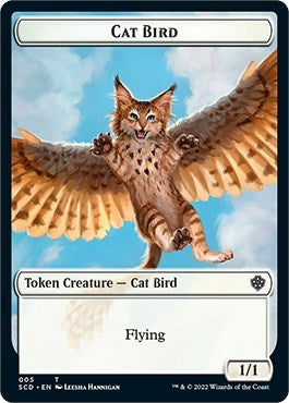 2022 Magic: The Gathering: Starter Commander Decks (SCD) - Cat Bird Thopter Double Sided Token (#5 // 24, T) (, Near Mint)
