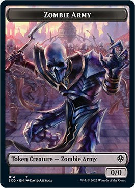 2022 Magic: The Gathering: Starter Commander Decks (SCD) - Zombie Army Double Sided Token (#15, T) (, Near Mint)