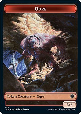 2022 Magic: The Gathering: Starter Commander Decks (SCD) - Ogre Zombie Double Sided Token (#18 // 13, T) (, Near Mint)