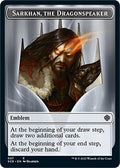 2022 Magic: The Gathering: Starter Commander Decks (SCD) - Emblem Sarkhan the Dragonspeaker Double Sided Token (#27, T) (, Near Mint)