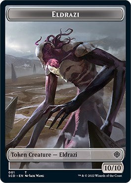 2022 Magic: The Gathering: Starter Commander Decks (SCD) - Eldrazi Soldier Double Sided Token (#1 // 8, T) (, Near Mint)