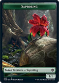 2022 Magic: The Gathering: Starter Commander Decks (SCD) - Saproling Soldier Double Sided Token (#23 // 8, T) (, Near Mint)