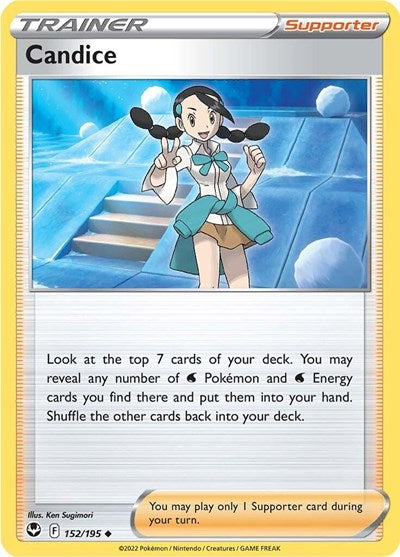 2022 Pokemon: SWSH12: Silver Tempest (SWSH12) - Candice (#152/195, Uncommon) (, Near Mint)