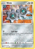 2022 Pokemon: SWSH12: Silver Tempest (SWSH12) - Klink (#123/195, Common) (, Near Mint)
