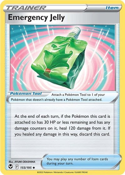 2022 Pokemon: SWSH12: Silver Tempest (SWSH12) - Emergency Jelly (#155/195, Uncommon) (, Near Mint)