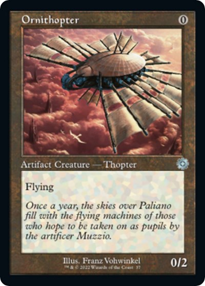 2022 Magic: The Gathering: The Brothers' War: Retro Frame Artifacts (BRR) - Ornithopter (#37, Uncommon) (, Lightly Played)