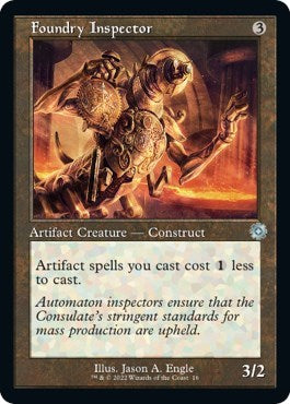 2022 Magic: The Gathering: The Brothers' War: Retro Frame Artifacts (BRR) - Foundry Inspector (#16, Uncommon) (, Lightly Played)